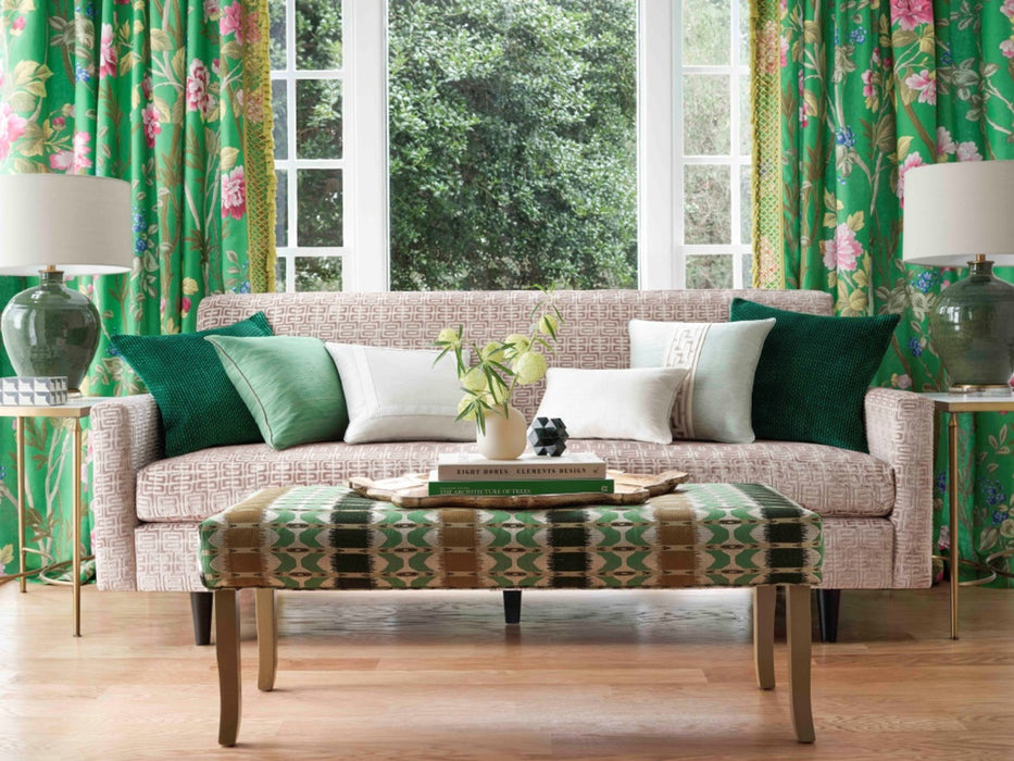 Jim Thompson Sulawesi Stripe Parrot Green Fabric Sample JT013897002