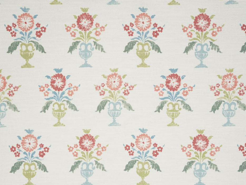 No.9 Thompson Jardin D'Hiver Coral And Green Fabric Sample N9012432001