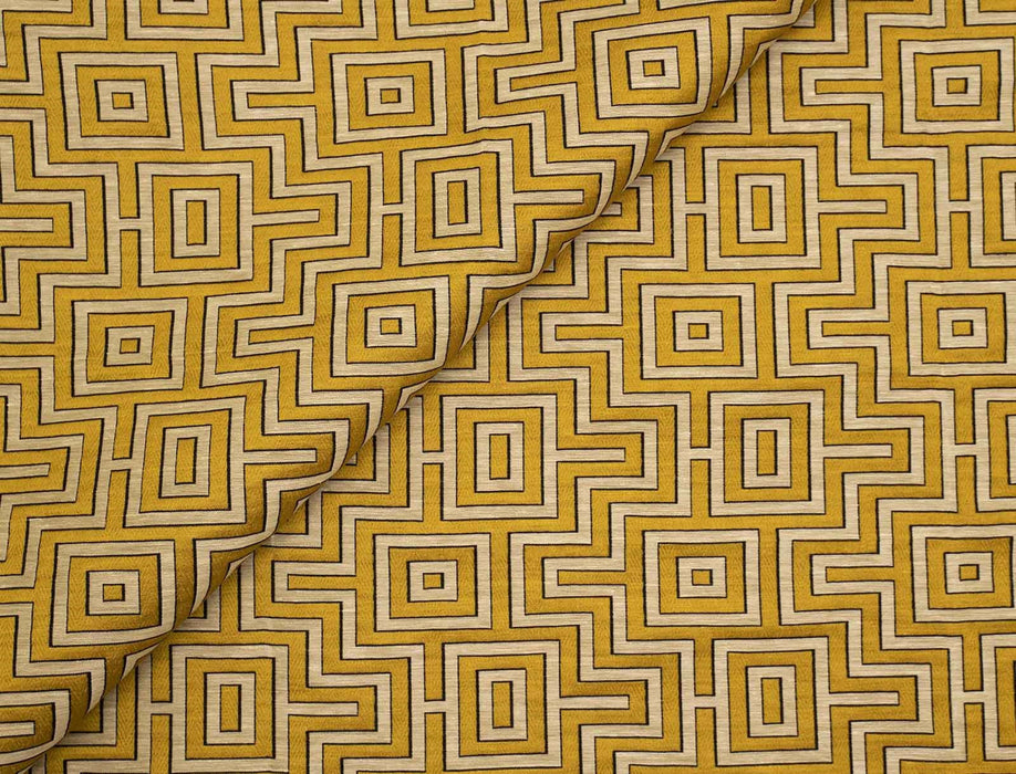 Jim Thompson Fret Maze Topaz Fabric Sample JT013860010