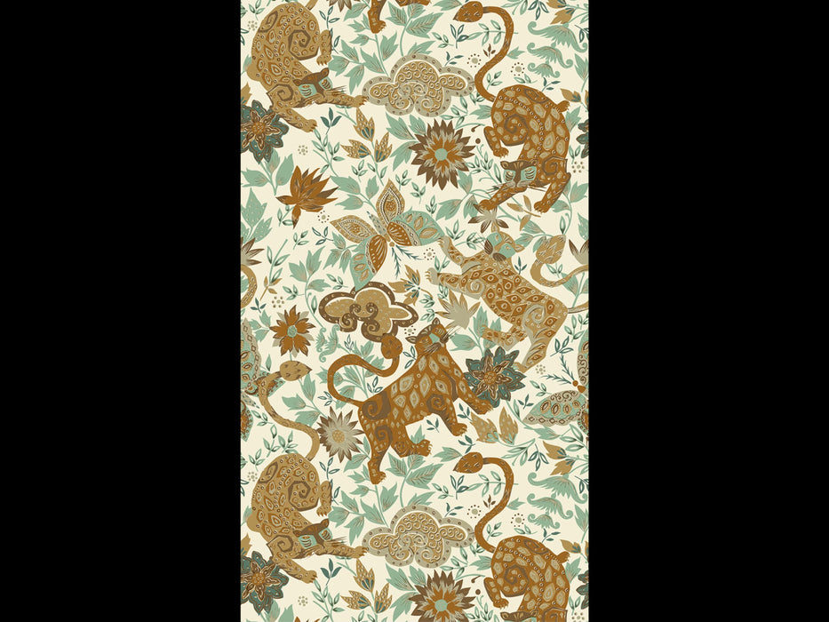 Jim Thompson Tiger'S Dream Morning Meadow Wallpaper Sample JT021087001