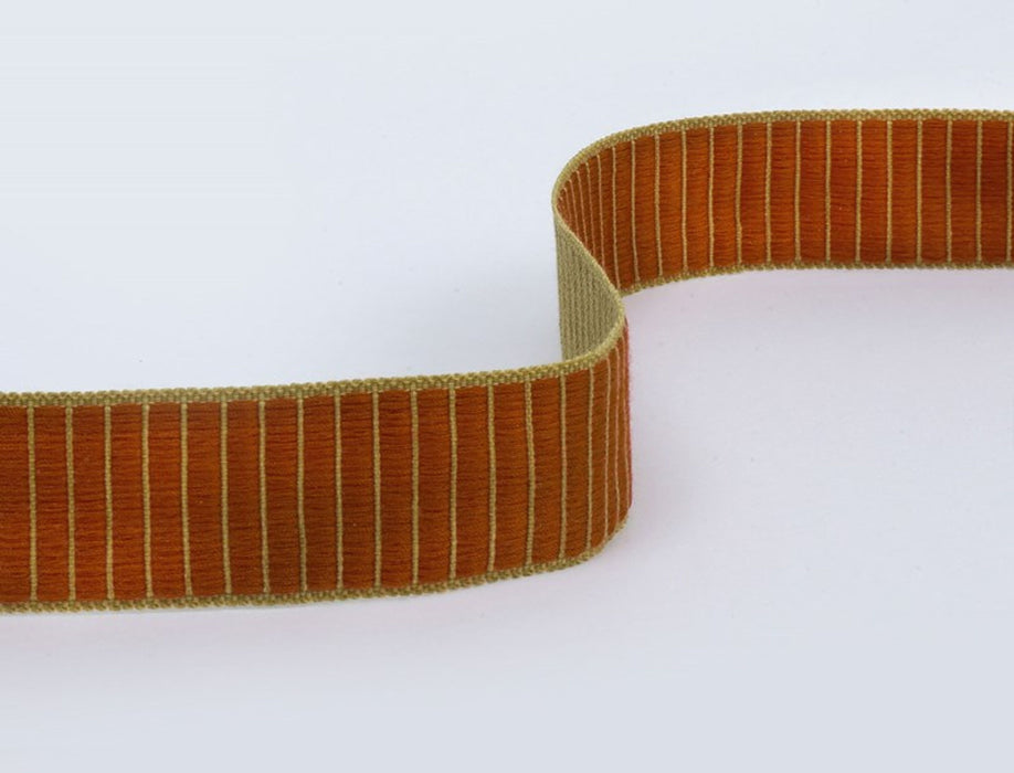 Jim Thompson Ottoman Tape  Cinnabar Trim Sample JT030027008