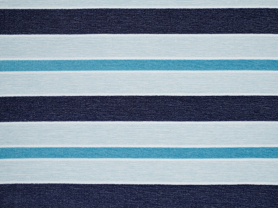 Jim Thompson Lido Stripe Marine Blue Fabric Sample JT013908004