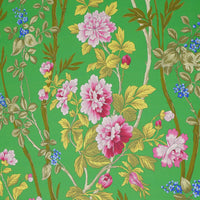 Jim Thompson Summer Peony Parrot Green Fabric JT013892002