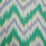 Jim Thompson Zigzag Emerald Fabric Sample JT013947004