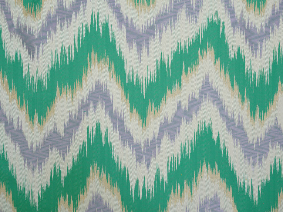 Jim Thompson Zigzag Emerald Fabric JT013947004