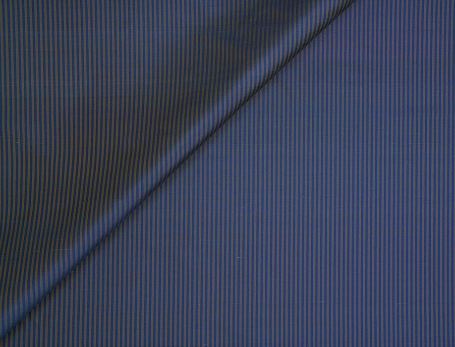 Jim Thompson Theka Stripe Midnight Blue Fabric Sample JT013791007