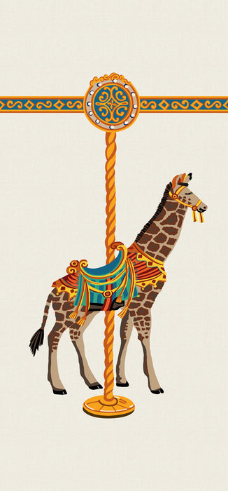 Pierre Frey La Girafe Du Carrousel Multicolore Wallpaper FP247001