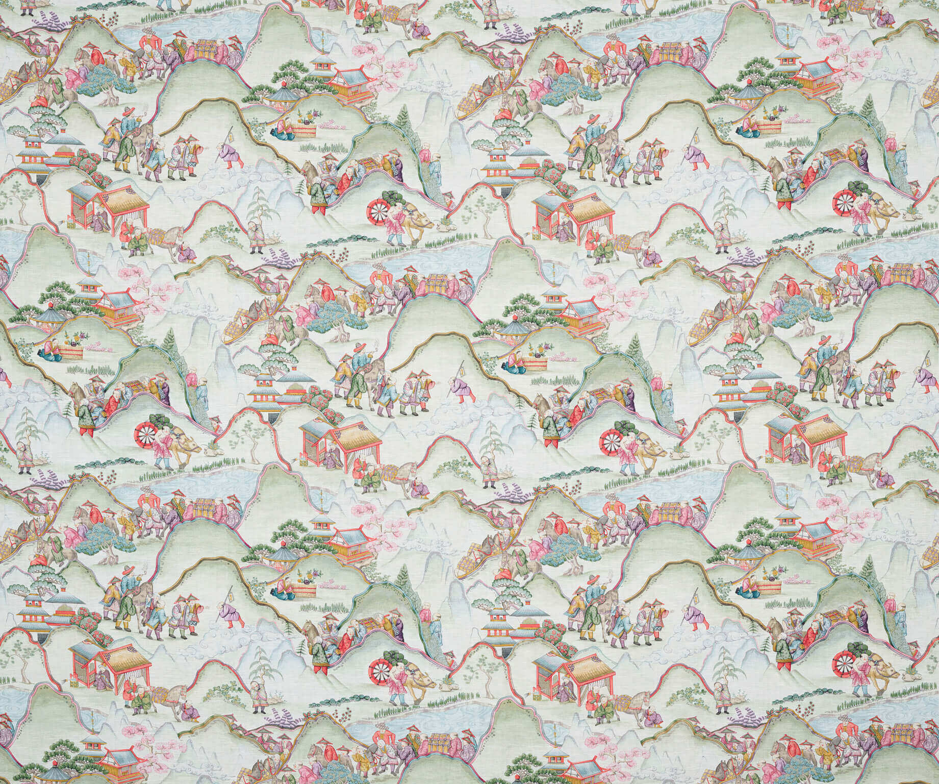 Braquenie Les Rizieres De Shangbao Multicolore Fabric B7636001