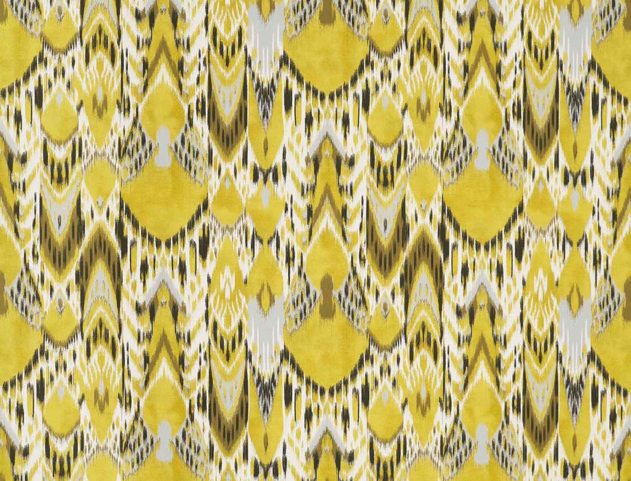 Jim Thompson Bandha Ikat Brass Fabric Sample JT013858002