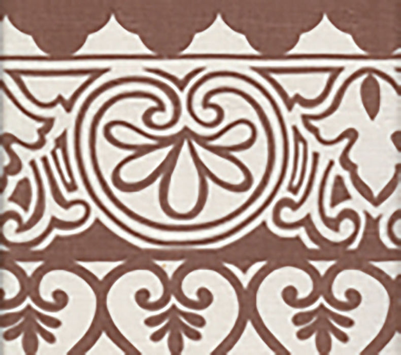 Home Couture Carnavale Border New Tobacco Fabric Sample HC1800C-04