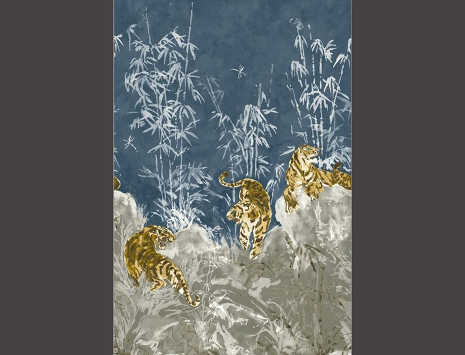 No.9 Thompson Tiger Fight  Midnight Wallpaper Sample N9021029003