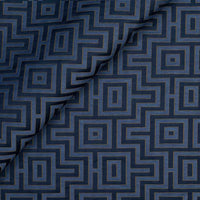 Jim Thompson Fret Maze Midnight Blue Fabric JT013860004