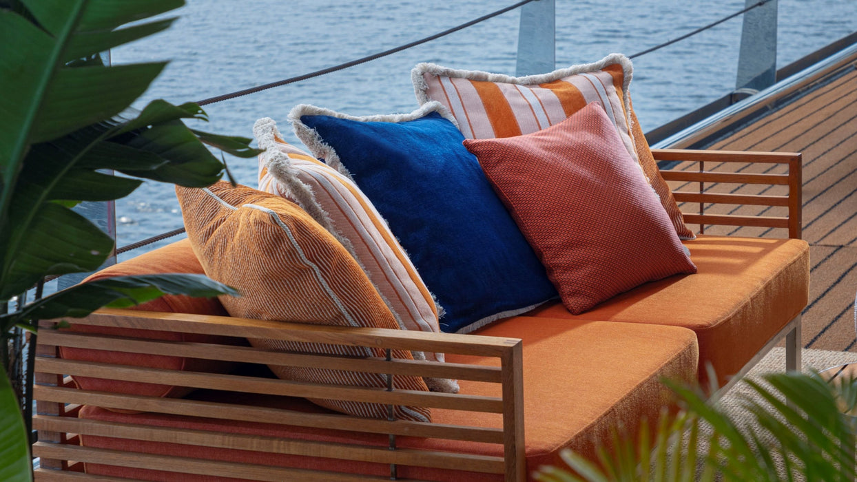Jim Thompson Lido Stripe Raffia Fabric Sample JT013908005