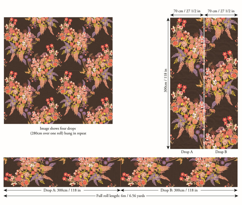 Jim Thompson Prima Vera  (Non-Woven) Lilibeth Wallpaper JT021080002