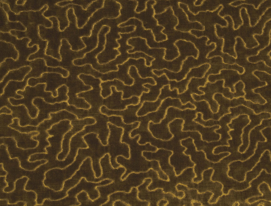 Jim Thompson Vermicelli Velvet Antique Brass Fabric JT013887010