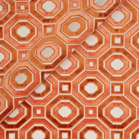 Jim Thompson Octavian Velvet Coral Fabric JT013844003