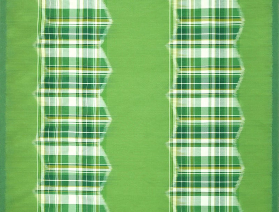 Jim Thompson Tasawan Ikat Stripe Lime Peel Fabric JT013709003