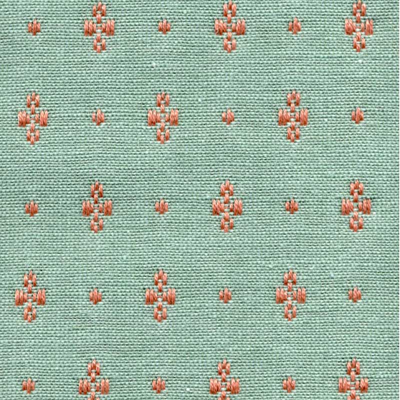 Marvic Textiles Clover Aqua Fabric Sample 616-8