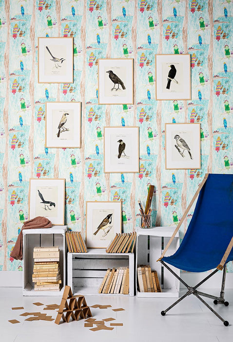 Pierre Frey Les Perroquets D'Ava Multicolore Wallpaper Sample FP832001