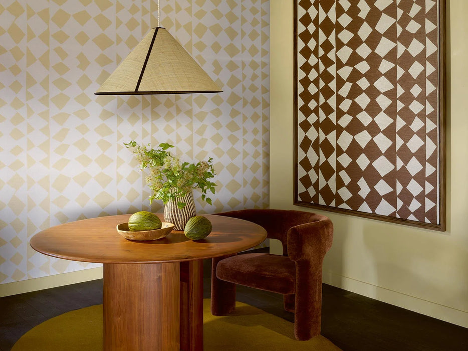 Pierre Frey Efutu Cacao Wallpaper Sample FP062002