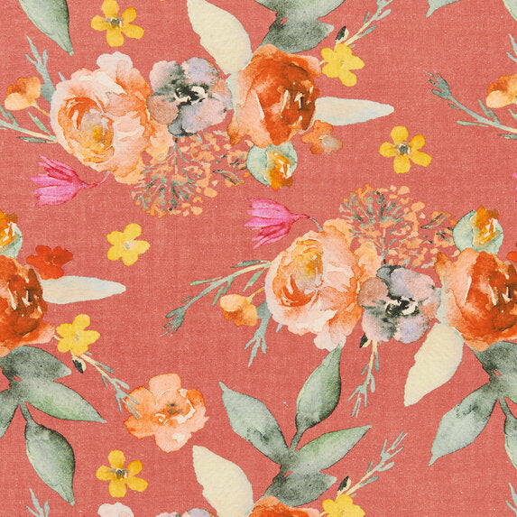 Etamine Fleurs fauves 244 Fabric Sample 19592244