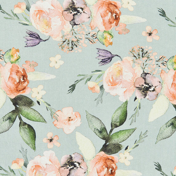 Etamine Fleurs fauves 643 Fabric Sample 19592643