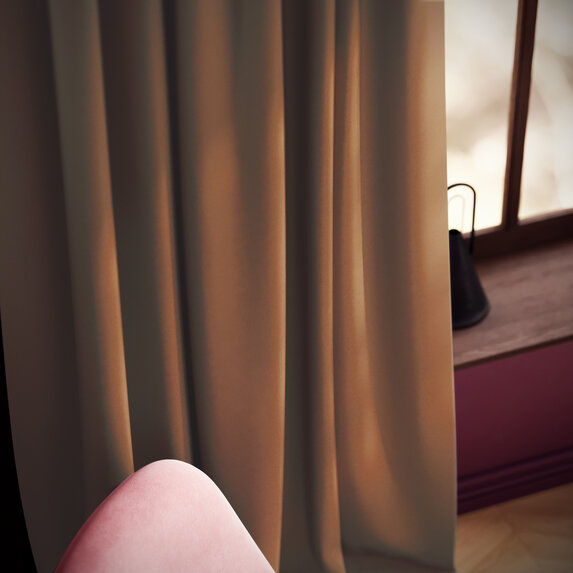 Ado Truffle Taffeta FR RE 757 Fabric Sample 2503757