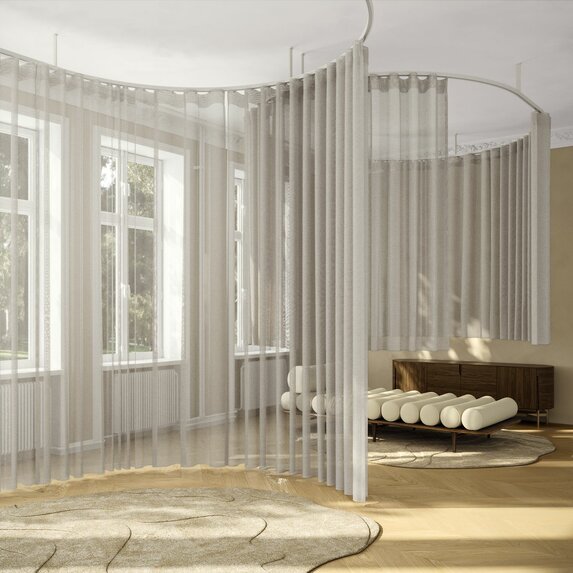 Ado Linto Linen Look FR RE 393 Fabric Sample 3117393