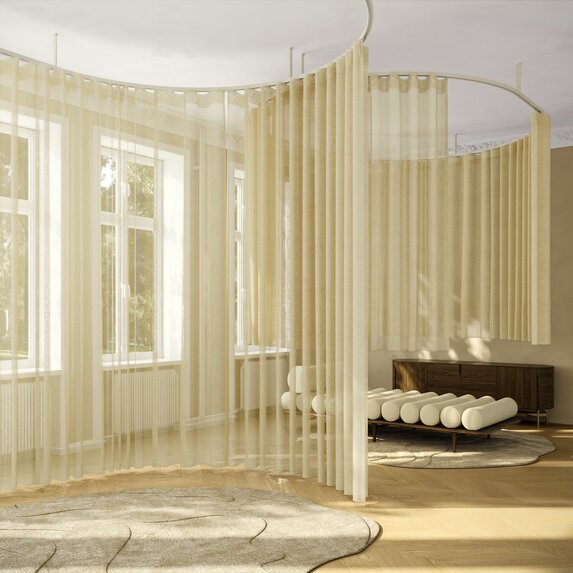 Ado Linto Linen Look FR RE 442 Fabric Sample 3117442