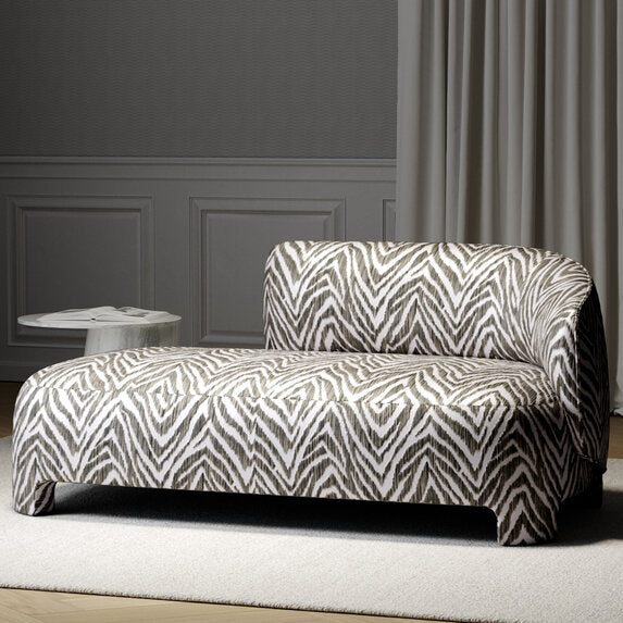 Travers Zebra Strie Velvet  998 Fabric Sample 44203998