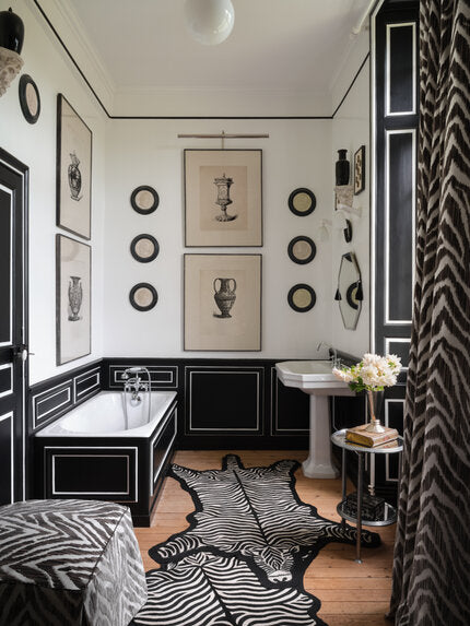 Travers Zebra Strie Velvet  883 Fabric Sample 44203883