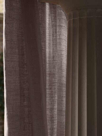 Travers Empress Glazed Linen 445 Fabric Sample 44212445