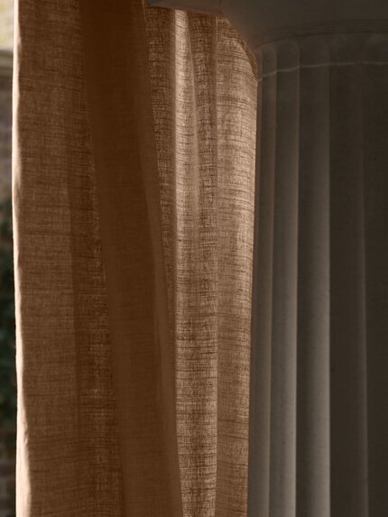 Travers Empress Glazed Linen 887 Fabric Sample 44212887
