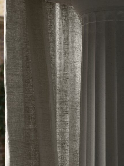 Travers Empress Glazed Linen 893 Fabric Sample 44212893