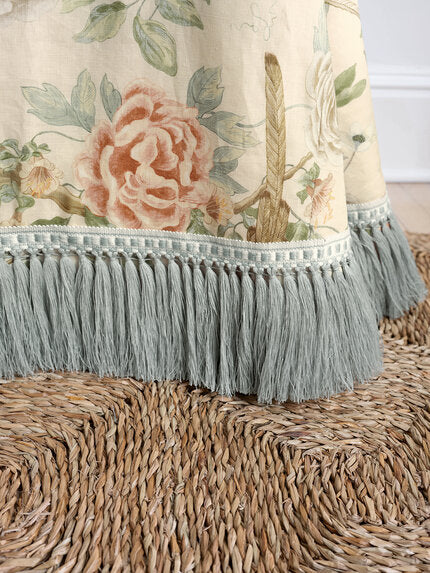 Travers Linen Tassel Fringe 597 Trim Sample 60079597