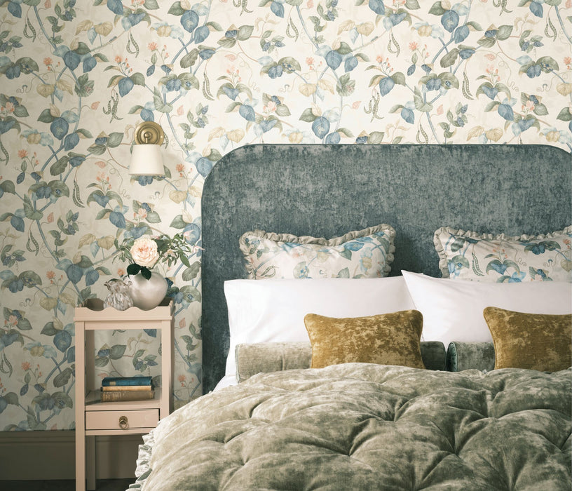 Osborne & Little Cupani Aqua Wallpaper Sample W8122-02