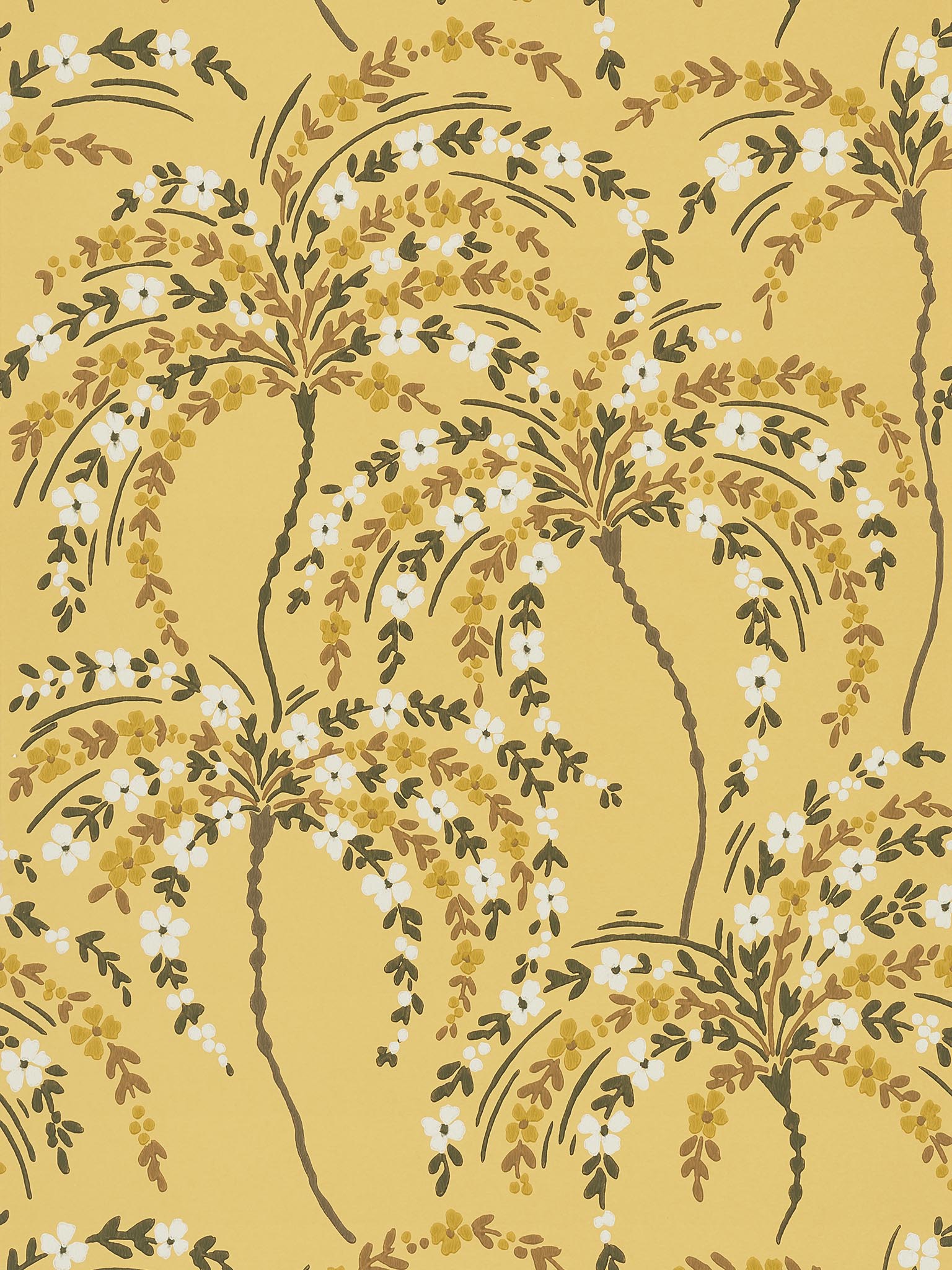 Pierre Frey La Palmeraie Caramel Wallpaper Sample FP858002