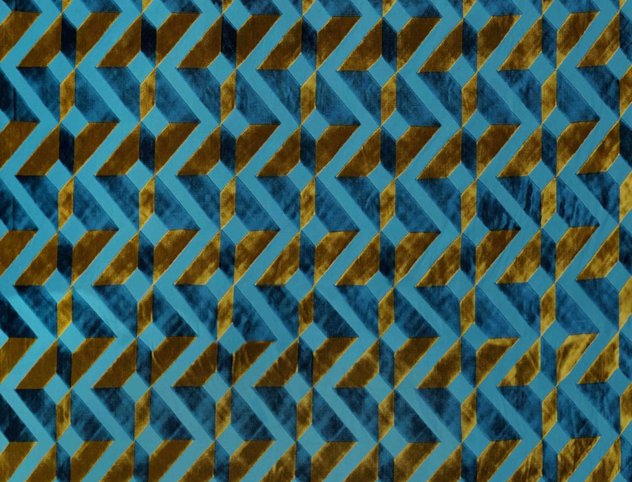 Jim Thompson Syncopation Peacock Fabric Sample JT013813004