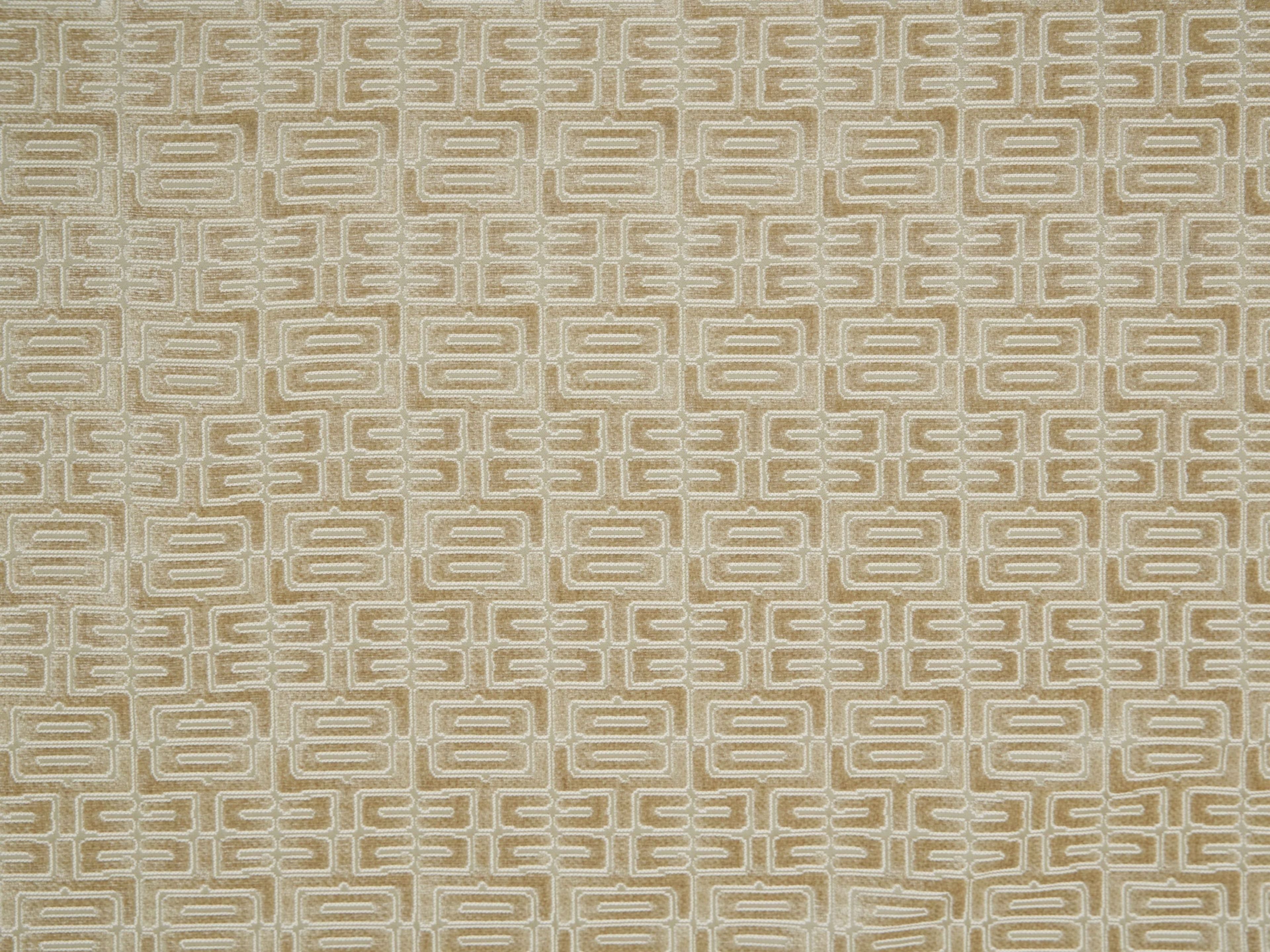 Jim Thompson Labyrinth Velvet Parchment Fabric JT013900001