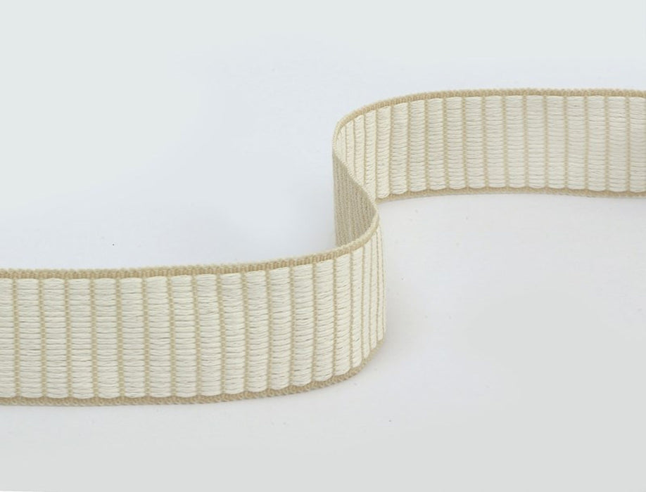 Jim Thompson Ottoman Tape  Linen White Trim Sample JT030027001