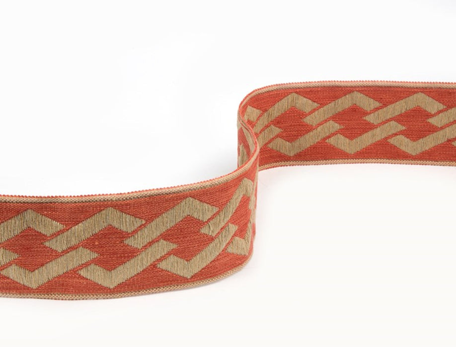 Jim Thompson Thai Fretwork Border  Spice Market Trim Sample JT030012009