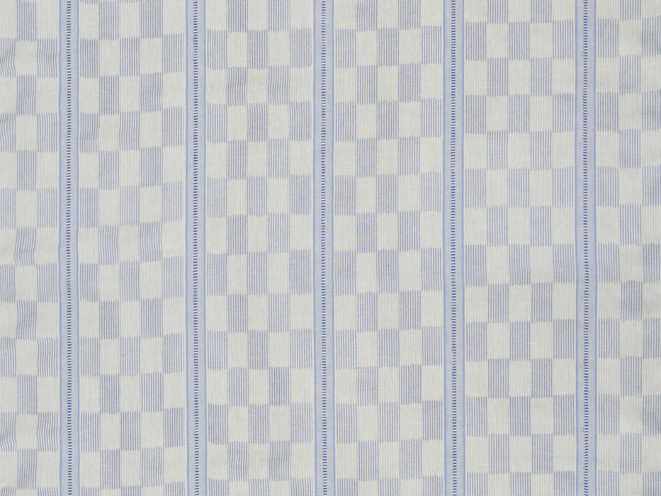 Jim Thompson Madras Stripe Porcelain Blue Fabric Sample JT013894002