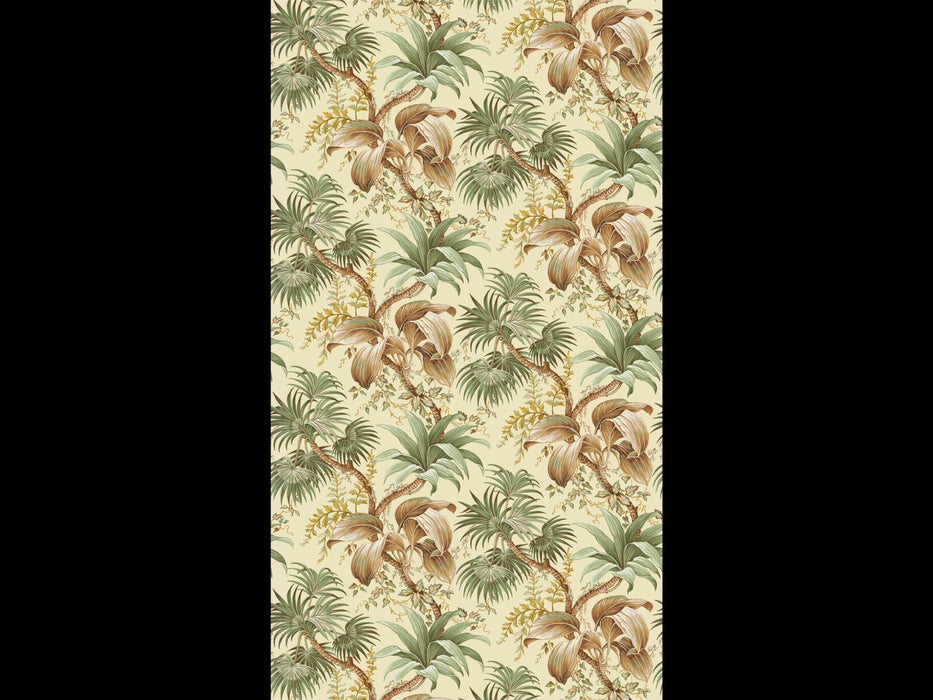 Jim Thompson Palm Leaves Wallcovering Vanilla Cream Wallpaper JT021090001