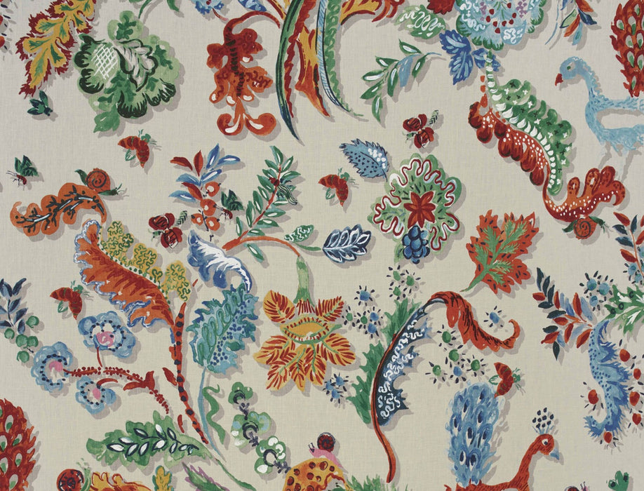 No.9 Thompson Peacock Picnic Carnival Fabric Sample N9012269001O
