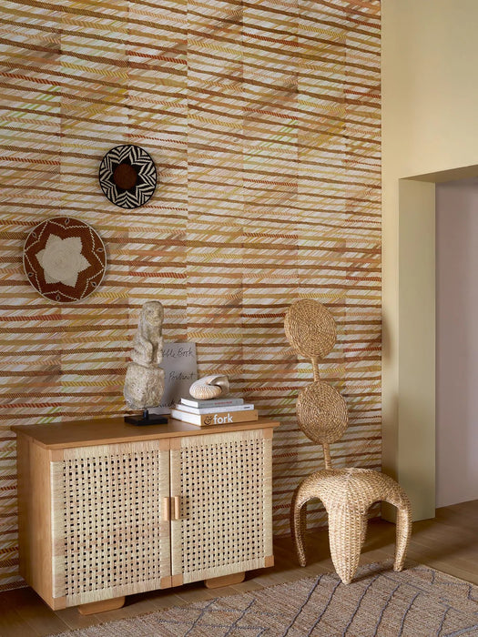 Pierre Frey L'Aurore Blond Wallpaper Sample FP072001