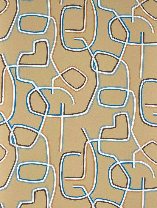Pierre Frey Graphic Sable Wallpaper Sample FP070002