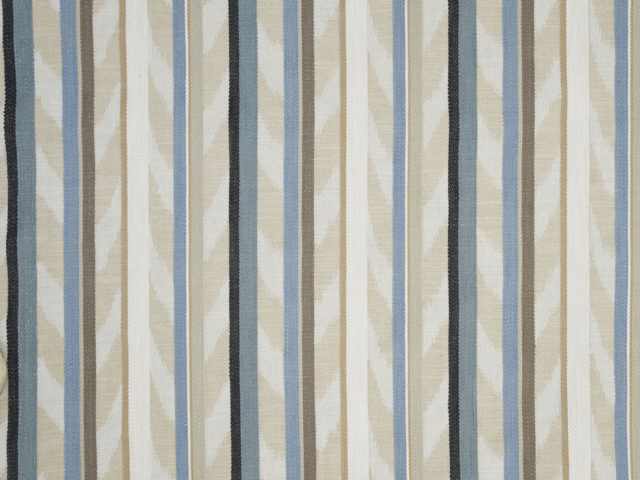 Jim Thompson Burmese Stripe Bluestone Fabric JT013912001
