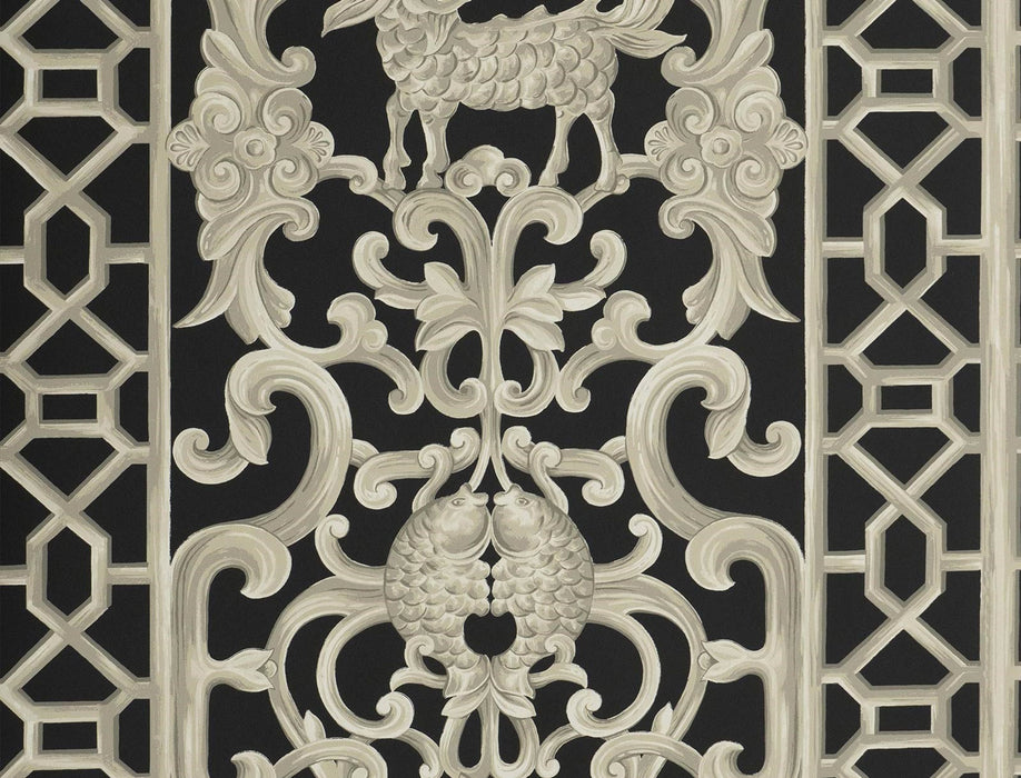 Jim Thompson Xanadu  Onyx Wallpaper Sample JT021069006