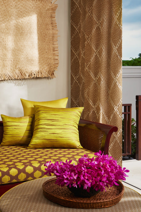 Jim Thompson Phumri Ikat Moonstone Fabric Sample JT013879002