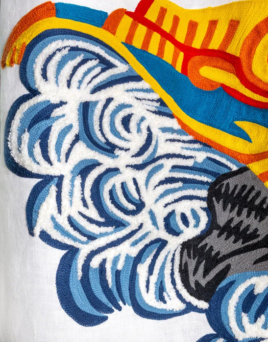 Pierre Frey L'Autruche Du Carrousel Multicolore Fabric Sample F4070001